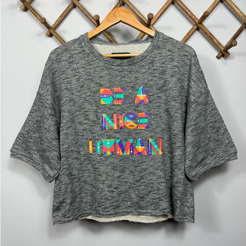 New Le Superbe Nice Human Top in Heather Grey Women's Size M